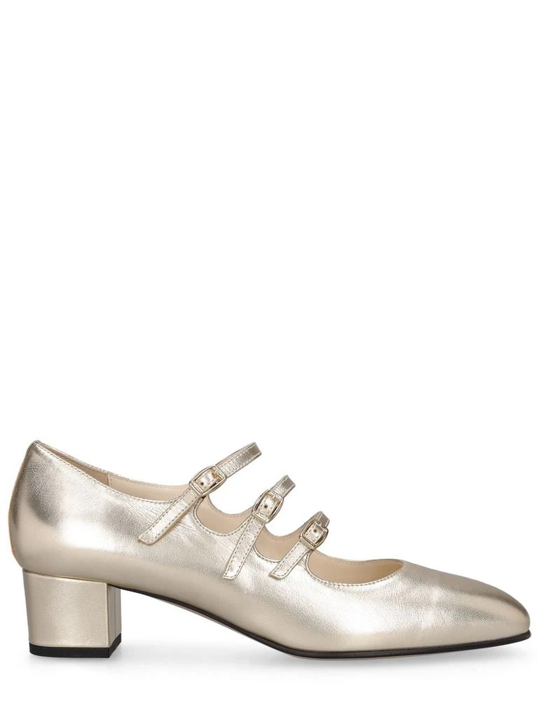 CAREL 40mm Kina Metallic Leather Pumps 1