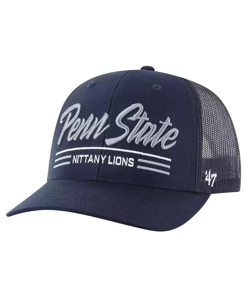47 Brand Men's Navy Penn State Nittany Lions Garner Trucker Adjustable Hat 1