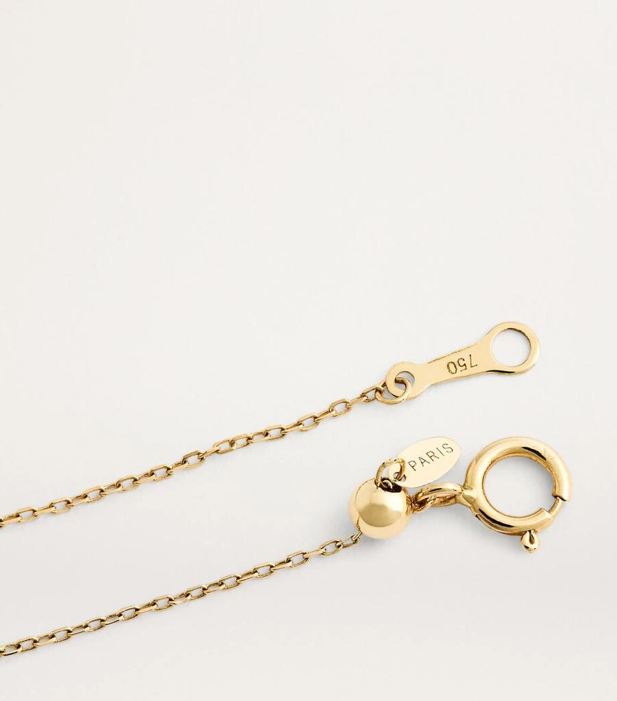 Persée Yellow Gold and Diamond Pavé Evil Eye Bracelet 6