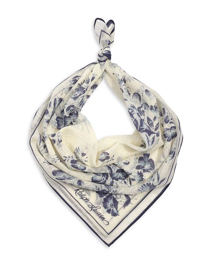 Ralph Lauren Blue Floral Bandana 1