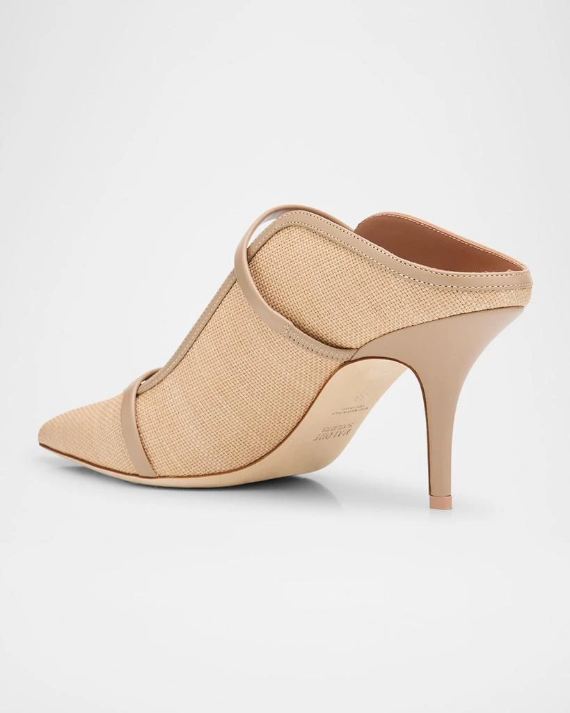 Malone Souliers Maureen Raffia Dual-Band Mule Pumps 4