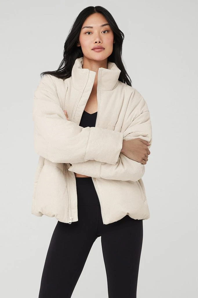 Alo Corduroy Stage Puffer - Bone 4