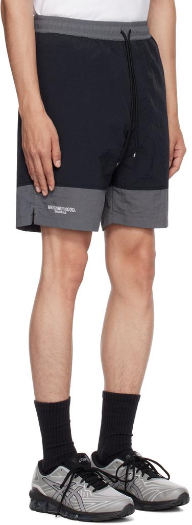 Neighborhood Black Paneled Swim Shorts