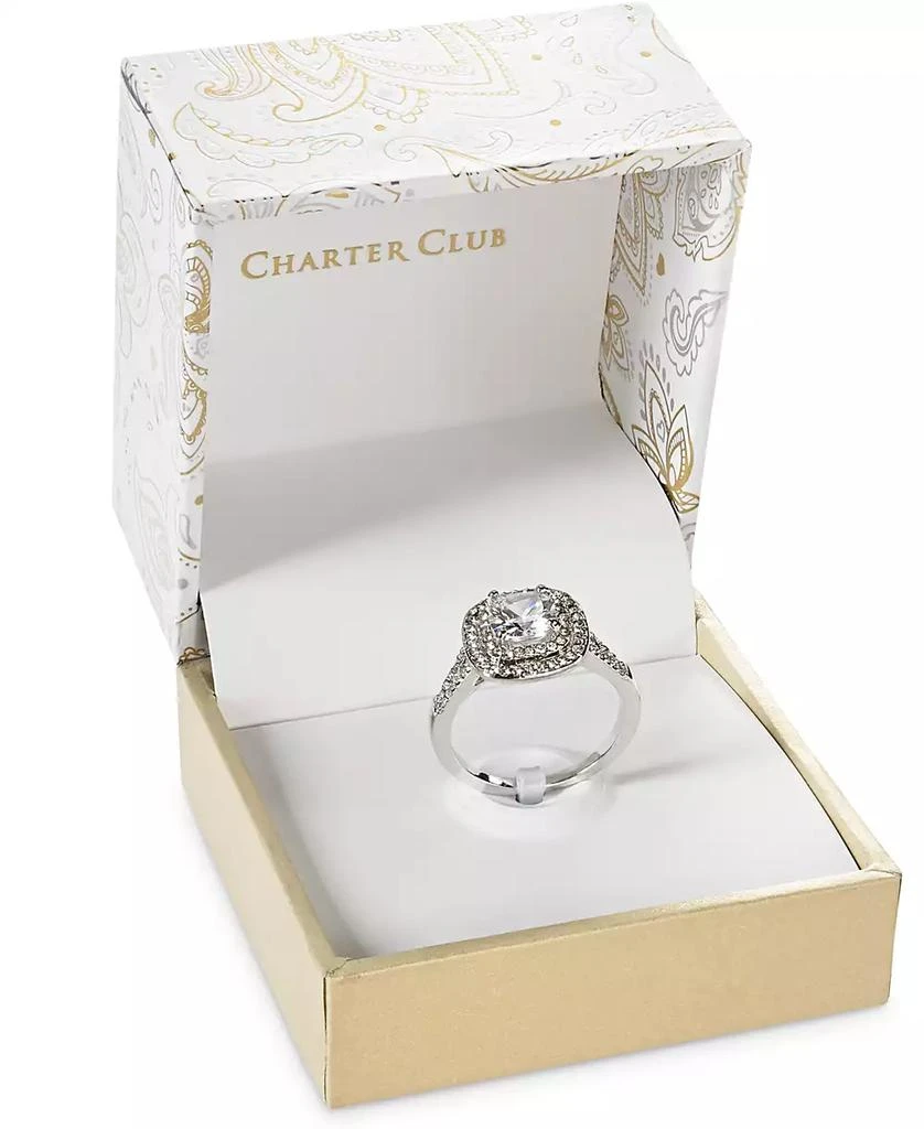 Charter Club Double Halo Crystal Center Ring, Created for Macy's 2