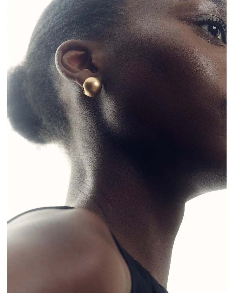 REISS Pollie Polished Ball Huggie Hoop Earrings 4