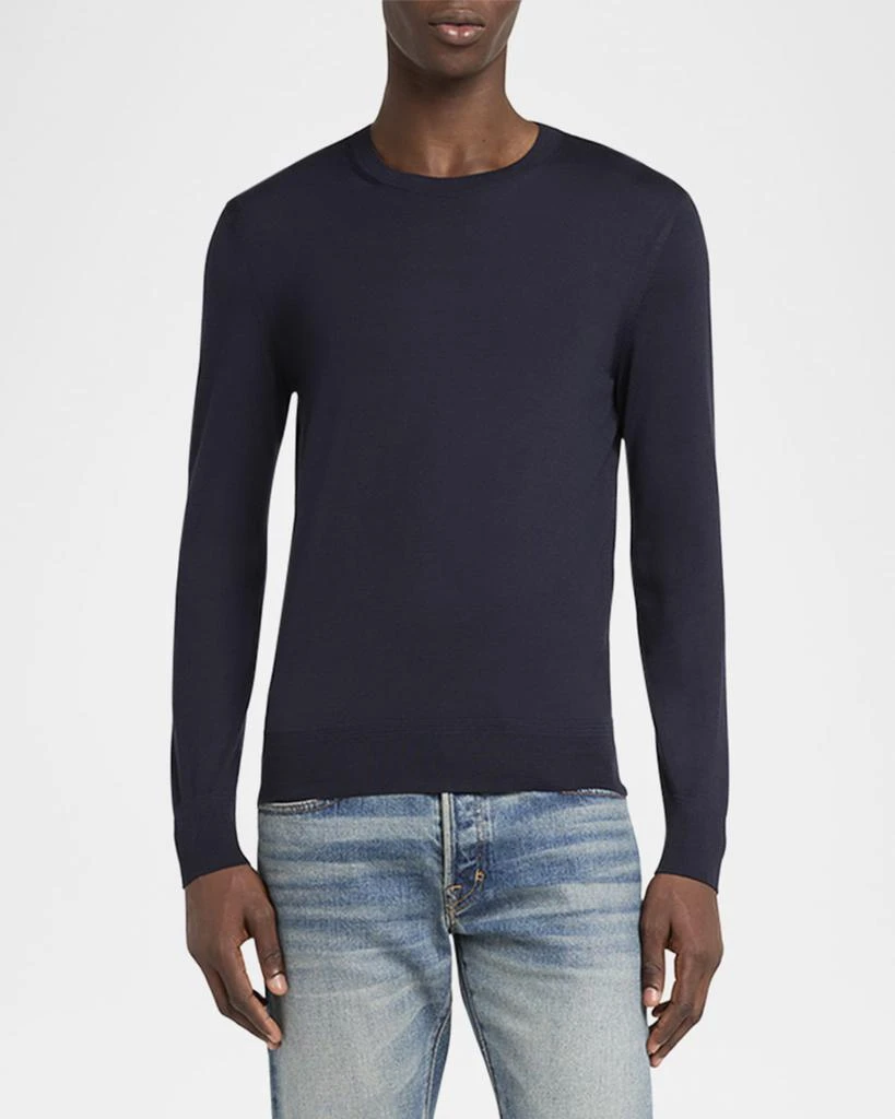 Tom Ford Men's Fine Gauge Wool Crewneck Sweater 2