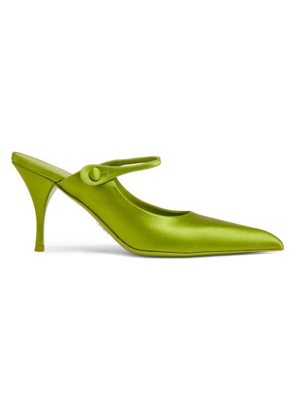 Prada Prada 45Mm Triangle-Enamel Pumps 38 - High Heels