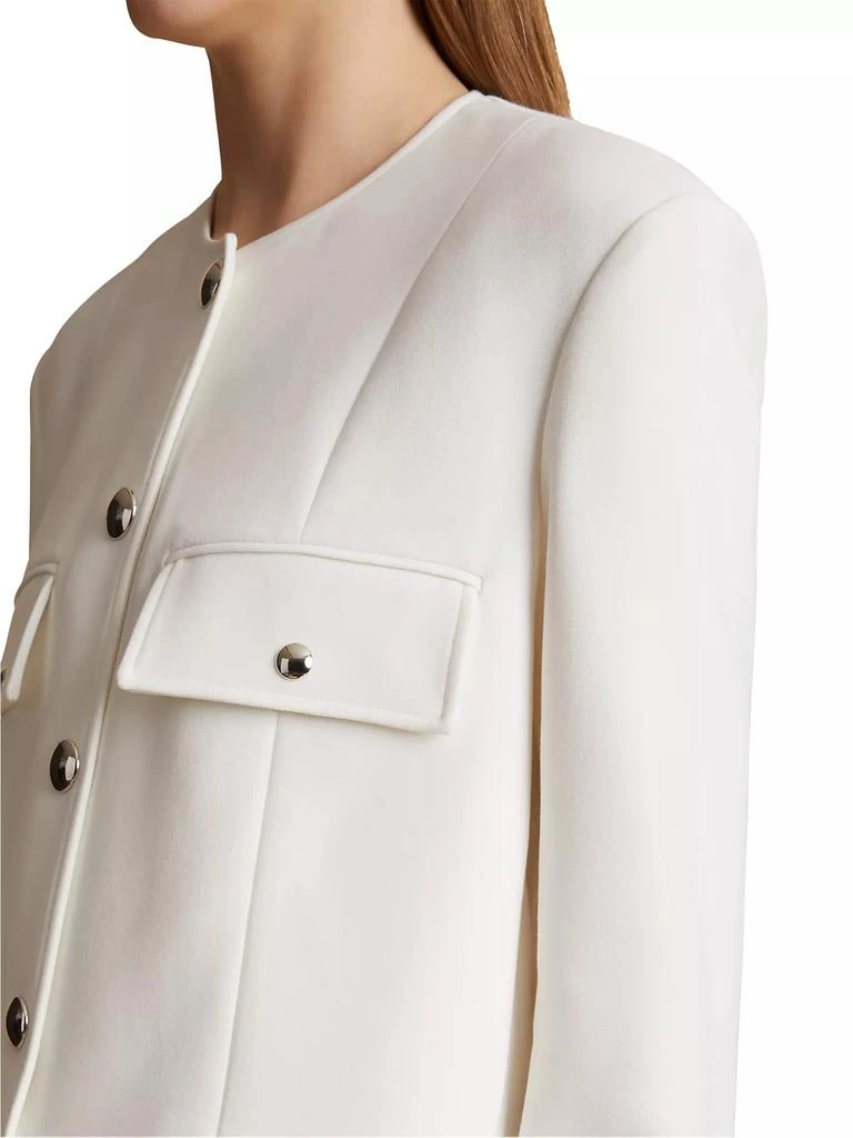 Khaite Laybin Melton Wool-Blend Jacket 3