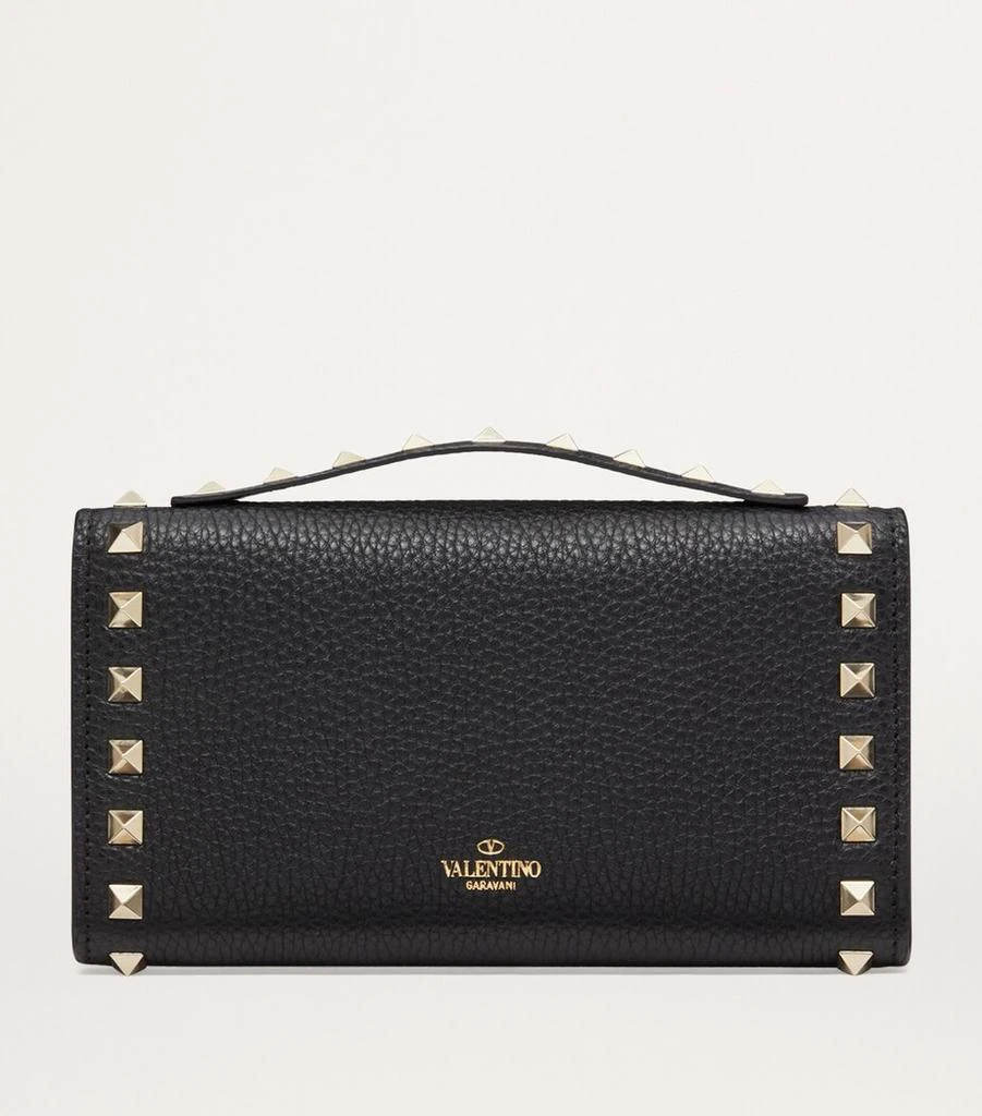 Valentino Leather Rockstud Chain Wallet 4