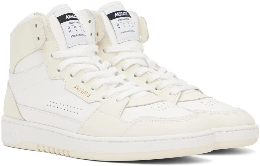 Axel Arigato White & Beige Dice Hi Sneakers 4