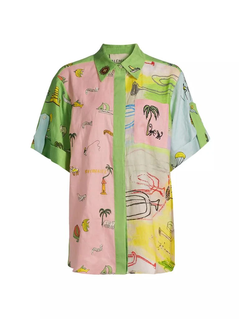 ALÉMAIS Jet Linen Short-Sleeve Shirt 1