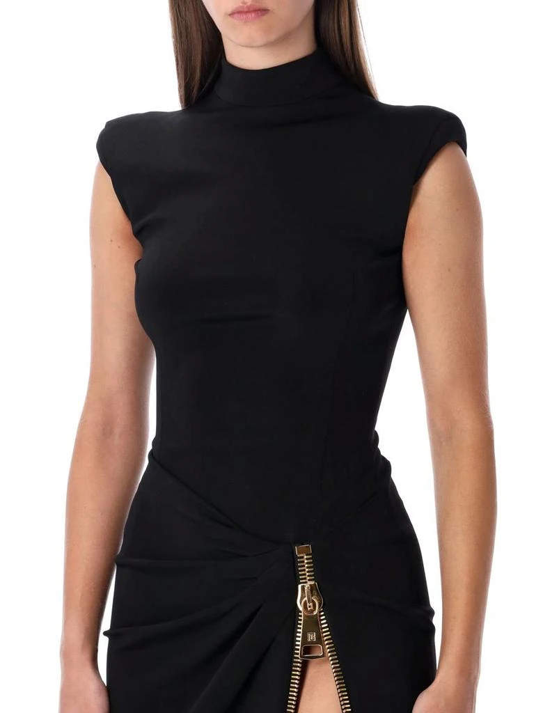Balmain Long Black Jersey Dress With Zip  On Sale Now with Up to 30% Off |  Discover Exclusive Deals & Savings at BeyondStyle  Authentic Balmain women| balmain-long-gown-zip-detail with Limited-Time Discounts, Free