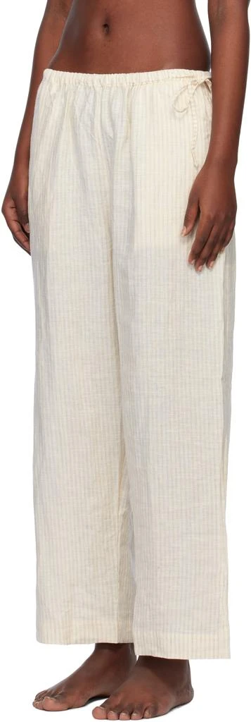 Deiji Studios Off-White Tie Split Pyjama Set 4