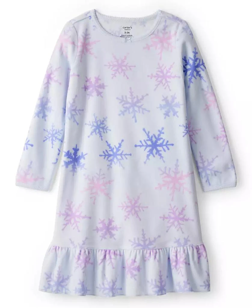 Carter's Toddler Girls Long Sleeve Pajama Gown 1