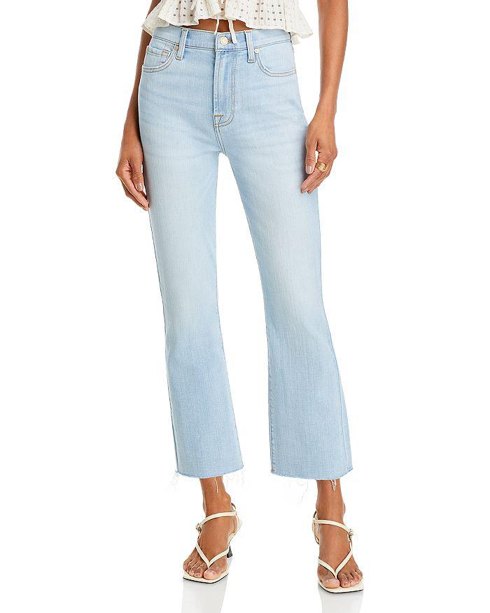 7 For All Mankind High Rise Ankle Slim Kick Jeans in Tammy 1