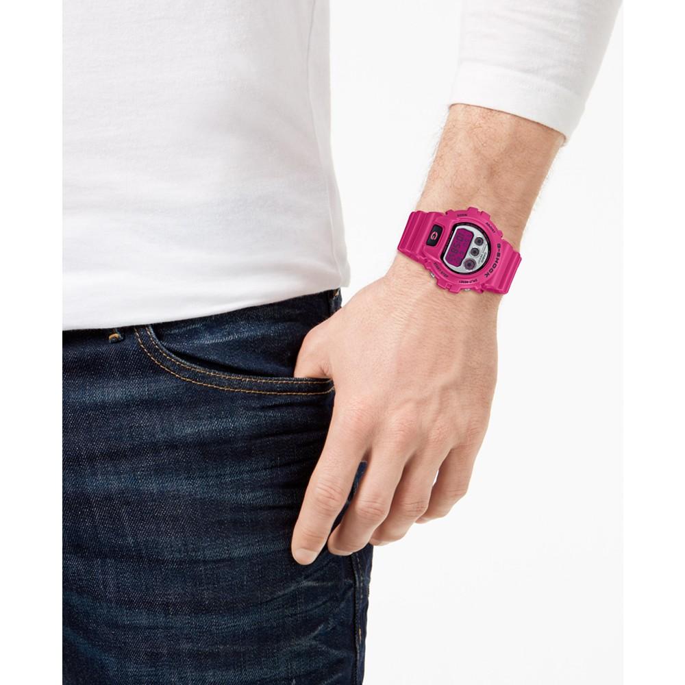 G-Shock Men's Digital Pink Resin Strap Watch 50mm, DW6900RCS-4