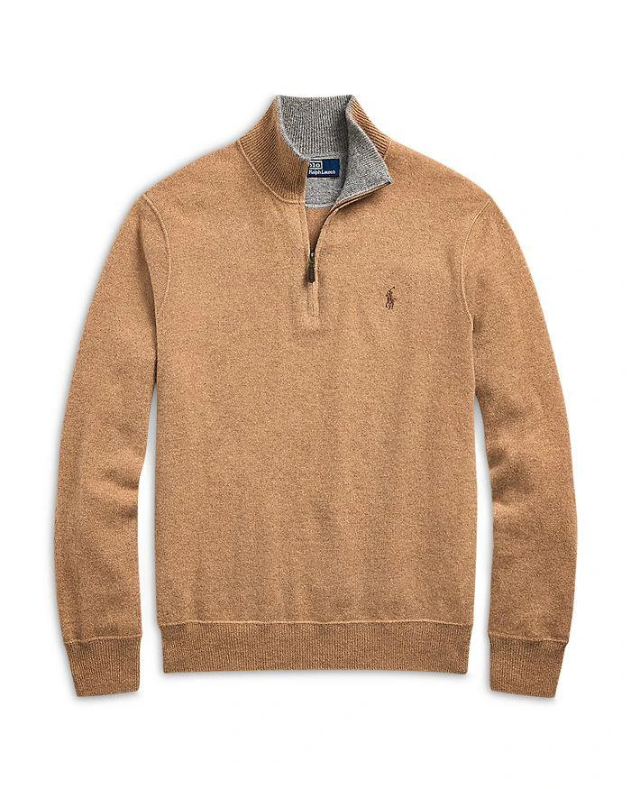 Ralph Lauren Cashmere Regular Fit Quarter Zip Mock Neck Sweater - Exclusive 5