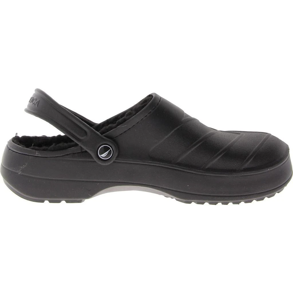 Nautica River Cost Cozy Mens Faux Fur Lined Slip On Clogs 3