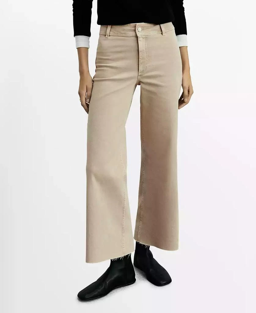 Mango Women's Catherin Culotte High-Rise Jeans 1