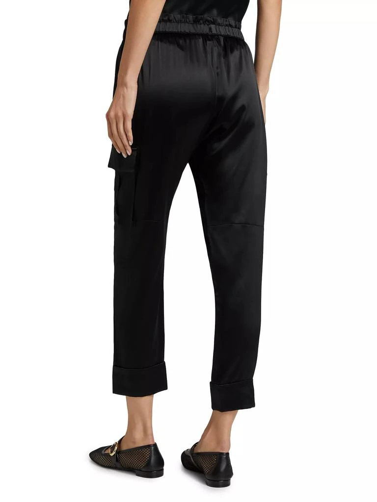 CAMI NYC Carmen Silk Charmeuse Cargo Pants 5