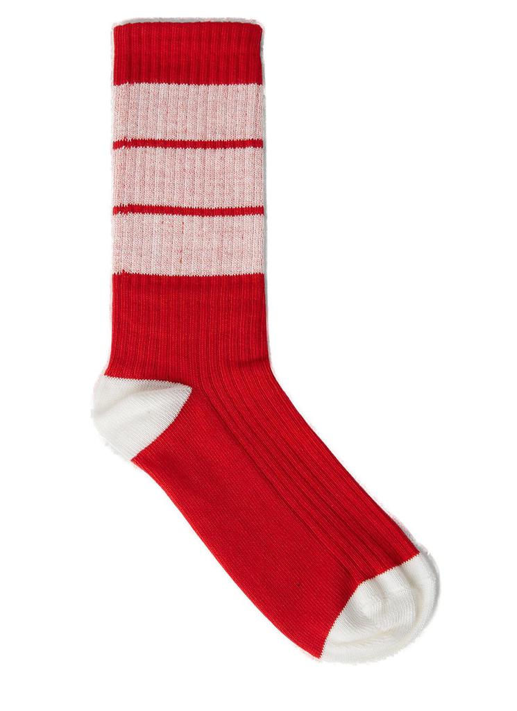 Meryll Rogge Meryll Rogge Logo Striped Knitted Socks