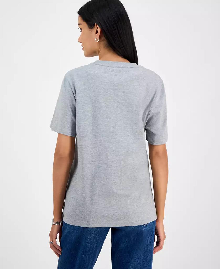 売れ筋商品|||トミーヒルフィガー カットソー トップス レディース Women's Cotton Relaxed Varsity T-Shirt Custard Cream Tommy Jeans Women's Cotton Relaxed Varsity T-Shirt - T
