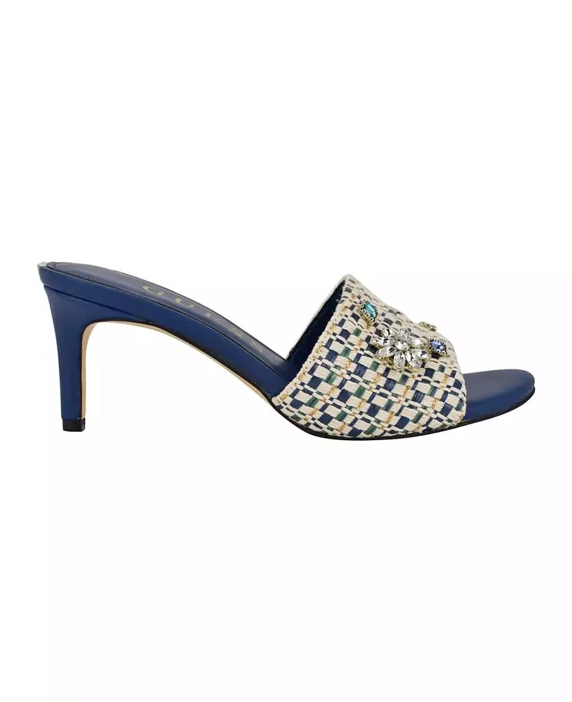 GUESS Women's Weekful Embellished Mid Heel Sandals 2