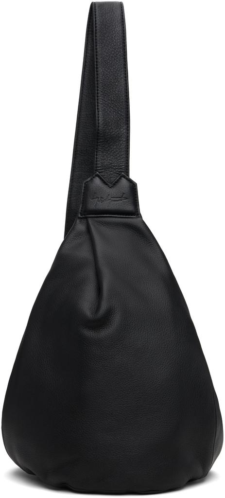 YOHJI YAMAMOTO Black Tuck Sling Small Bag