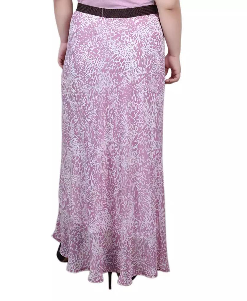 NY Collection Plus Size Chiffon Maxi Skirt