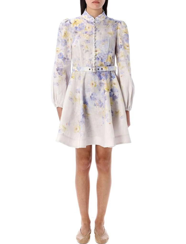 Zimmermann CRUSH BUTTONED MINI DRESS 1