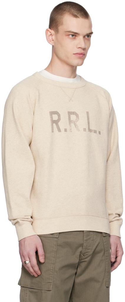 RRL Beige Raglan Sweatshirt