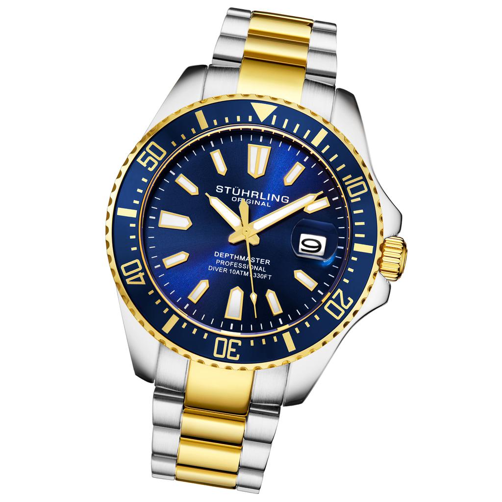 Stuhrling Original Depthmaster 3950A Quartz 42mm Diver