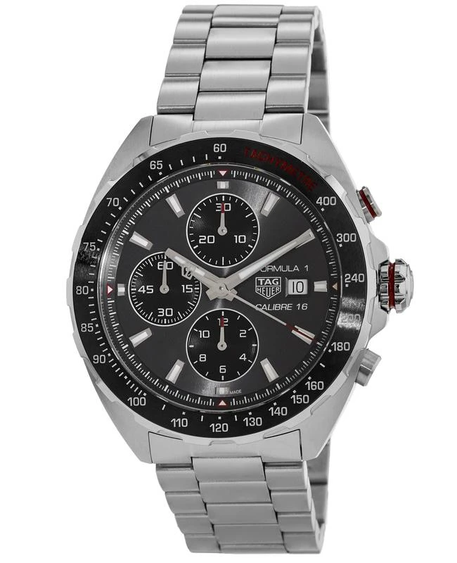 Tag Heuer Formula 1 Automatic Chronograph Grey Dial Stainless Steel Men's Watch CAZ2012.BA0876