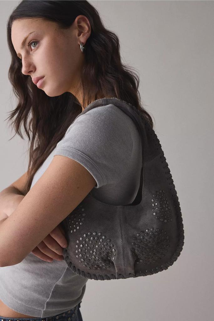 Silence + Noise Silence + Noise Ivy Suede Studded  Hobo Bag