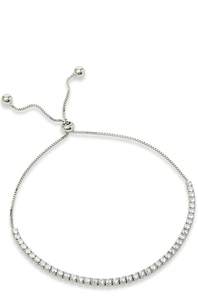 SAVVY CIE JEWELS Ss 925 Roseplated White Cz Pull Bracelet 4