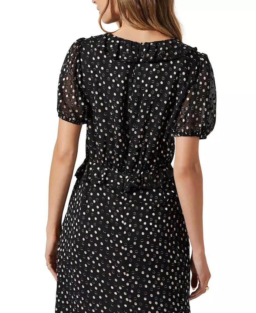 ASTR Women's Bennet Ruffle Puff-Sleeve Dress 4