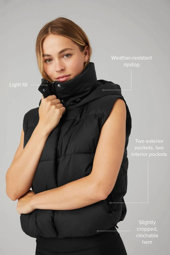 Alo Yoga Gold Rush Puffer Vest - Black 2