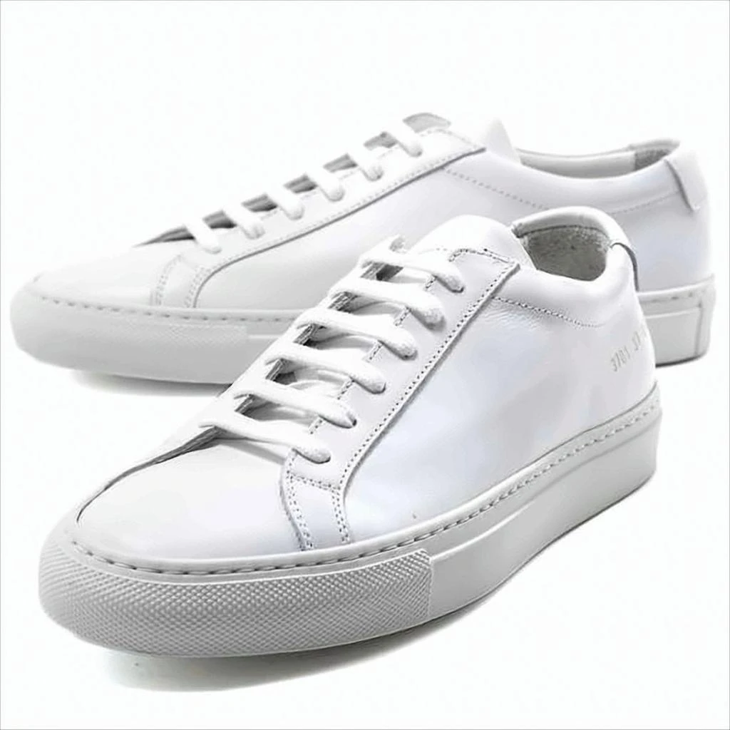 Common Projects White Cowhide Sneakers with Minimalist Design 3