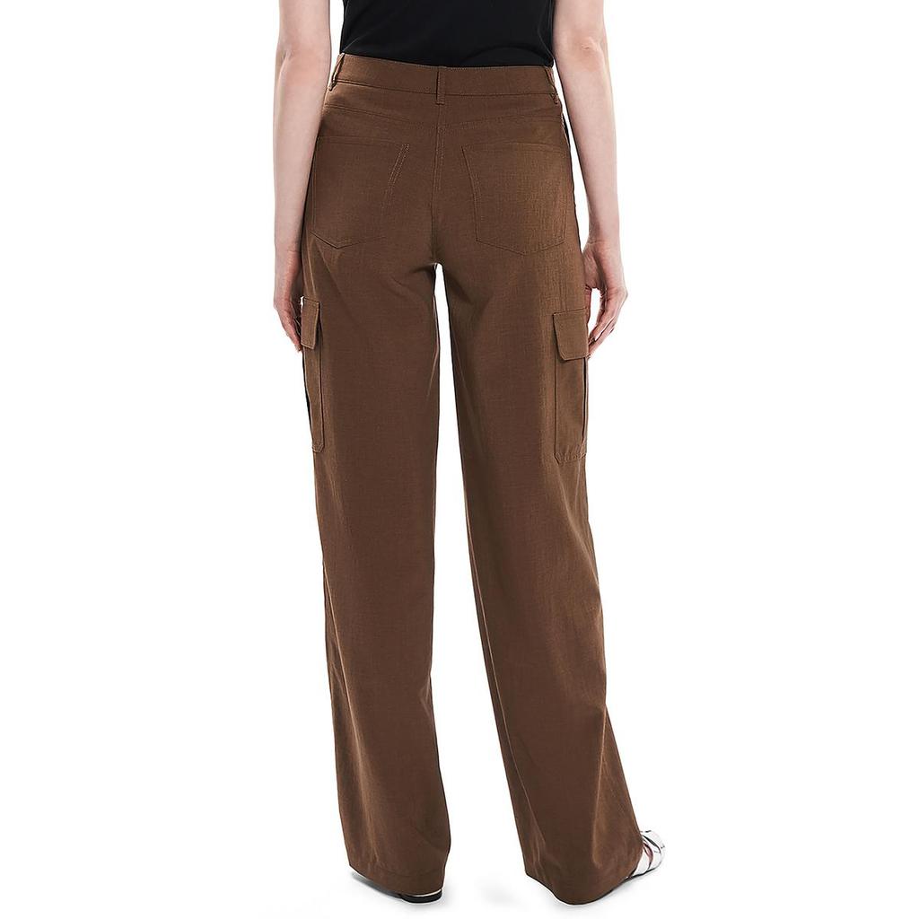 Theory Womens High Rise Slub Cargo Pants