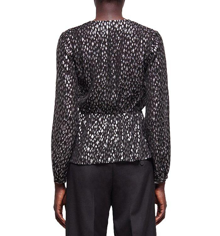 The Kooples Sparkling Leopard Print Blouse