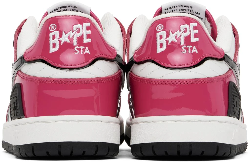 Bape Pink & White Sk8 Sta #2 Sneakers 2