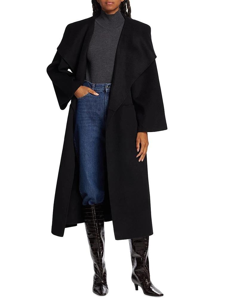 Totême Open-Front Wool Coat 2