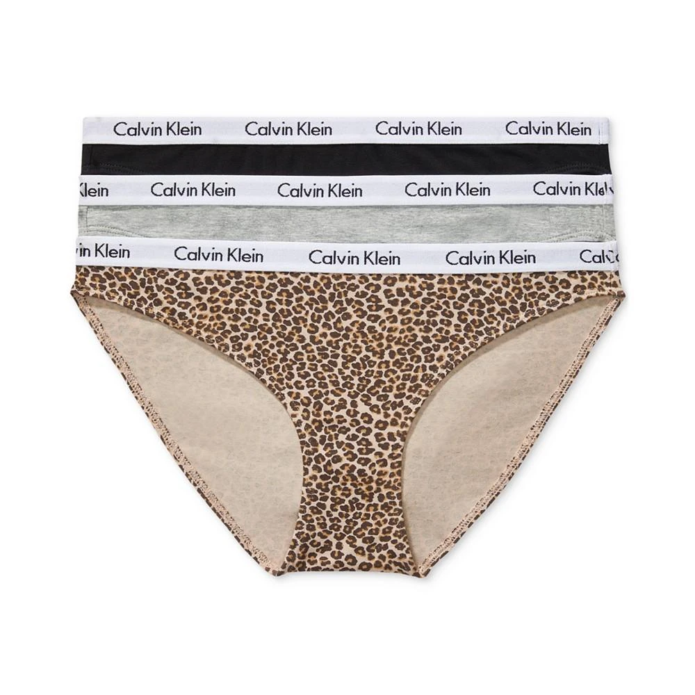 Calvin Klein （Size: XL）Women's Carousel Cotton 3-Pack Bikini Underwear QD3588 1