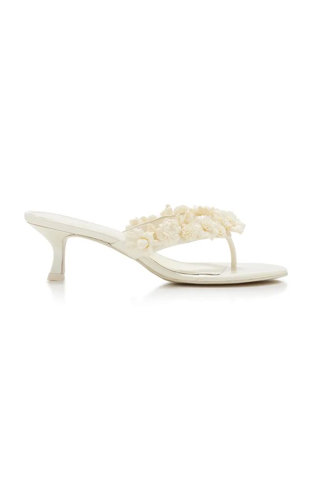 Cult Gaia Cult Gaia - Avery Floral Sandals - Ivory - IT 37 - Moda Operandi 1