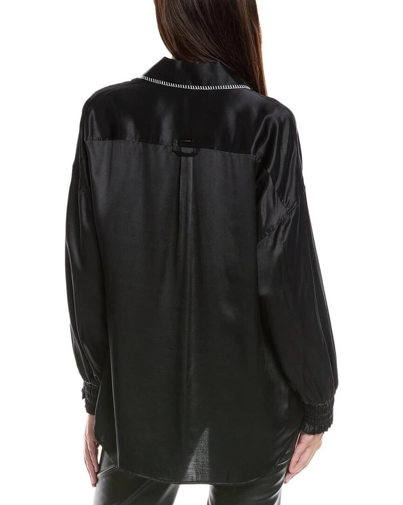 ALL SAINTS AllSaints Charli Stitch Silk-Blend Shirt 2
