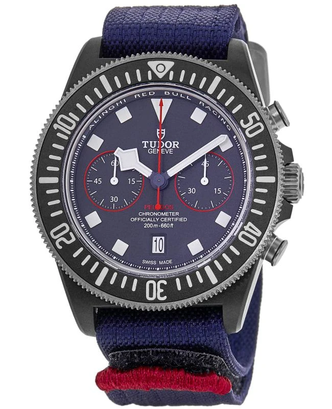 Tudor Tudor Pelagos FXD Chrono "Alinghi Red Bull Racing Edition" Blue Dial Fabric Strap Men's Watch M25807KN-0001 1