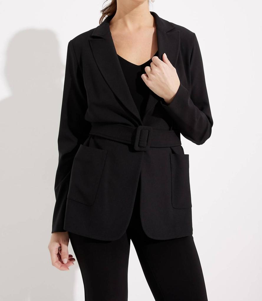 JOSEPH RIBKOFF Joseph Ribkoff - Formal Belted Hip-length Coat