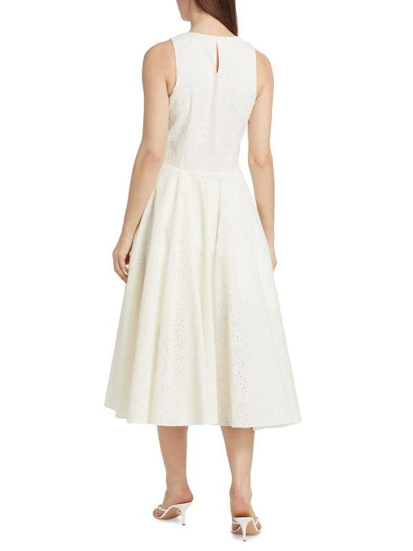 Eyelet Cotton Fit-&-Flare Midi-Dress  On Sale Now with Up to 61% Off |  Discover Exclusive Deals & Savings at BeyondStyle  Authentic FRAME dresses| women's|women's apparel|Women's with Limited-Time Discounts, Free Shipping,  and