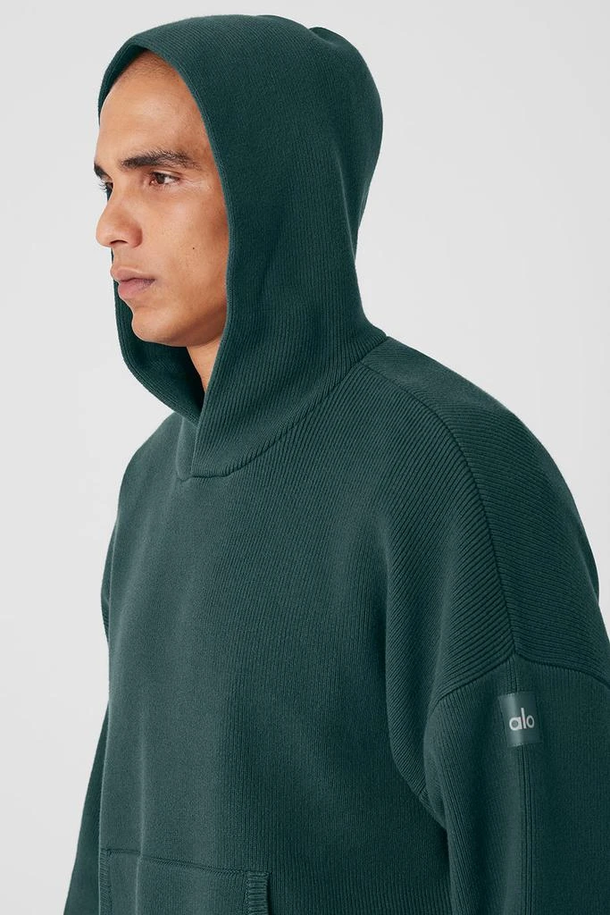 Alo Scholar Hooded Sweater - Midnight Green 4
