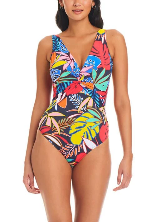 Bleu Rod Beattie Rod Beattie Color Field Draped Mio Swimsuit 1